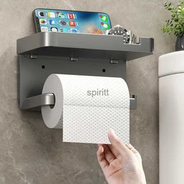 Toilet Paper Holders Plastic Toilet Paper Holder Storage Rack Kitchen Towel Placement of seasoning bottles Bathroom Wall Roll of Paper Phone Storage 240313