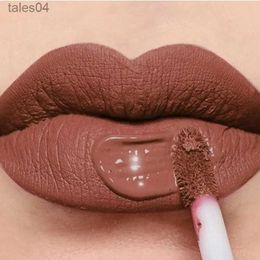 Lipstick Waterproof Matte Nude Lip Gloss Brown Nude Pigment Dark Red Long Lasting Velvet Liquid Lipstick Women Makeup Lip Glaze 9 Colours 240313