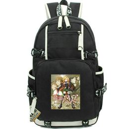 Sorciere de gre backpack Pucelle de force daypack Maria school bag Cartoon Print rucksack Casual schoolbag Computer day pack