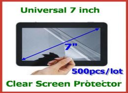 500pcs Universal 7 inch LCD Screen Protector NOT FullScreen Size 155x92mm No Retail Package for GPS Tablet PC Protective Film9810393