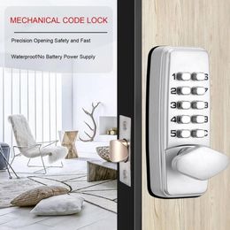 380B Digital Password Door Lock Mechanical Code Keyless Entry Door Lock Waterproof Generation Password Electronic Lock 201013235k