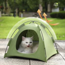 Mats Waterproof Cat Bed Mini Pet Bed Tent Breathable Cave Warm Cushions Furniture Sofa Basket Beds Puppy Kitten Tent Pet Accessories