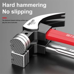 Hammer Fiber Handle High Carbon Steel Claw Multifunctional One Small Hammer Professional Woodworking Nail Pulling and Hammering