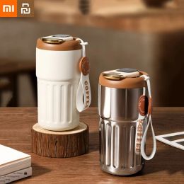 Tools Xiaomi Youpin Thermos Bottle Stainless Steel Smart Digital Display Led Temperature Coffee Mug Cup Portable Smart Car Home Use MI