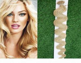 100g I Tip Human Hair Extension Body Wave Fusion Hair Extensions 1g Strands Remy Pre Bonded Keratin Hair Extension On the Keratin 4647281