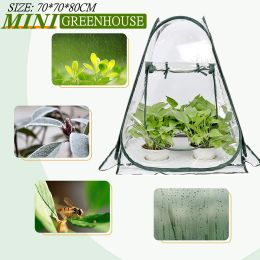 Greenhouses PopUp Small Greenhouse for Outdoor Indoor Plant, Portable Mini Greenhouse Tent Gardening Backyard Plant Flower Greenhouse Cover