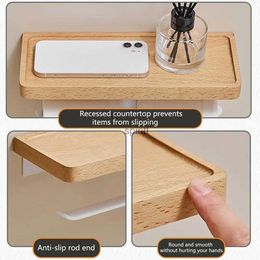 Toilet Paper Holders Creative Punch Free Easy to Instal Household Toilet Handphone Shelf with Roll Paper Stand Compact Tissue Stand for Dorm 240313