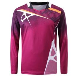 Quick Dry Breathable Badminton Long sleeve Men Women Sports Table Tennis T Shirts Team Game Running Training Long Sleeves 240304