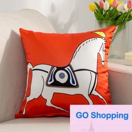 Pillow Case Luxury Sofa Cushion Imitation Needle Wire Pillow Cover Model Room Soft Bag Window Cushion Pillow Modern Cartoon Waist Pillow Backrest