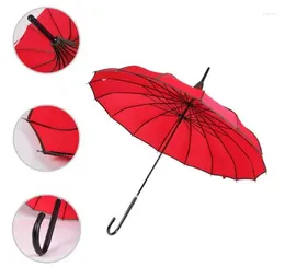 Umbrellas (10 Pcs/lot) Top Quality Straight Solid Fashion Sunny And Rainy Pagoda Umbrella Who