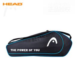 Bags HEAD Tennis Racket Bag 3Pack Training Sports Competition Shoulder Hand Bag Handbag Squash Badminton Raquete De Padel Storage Bag