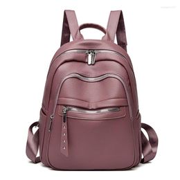 School Bags 2024 Top Selling Retro Backpack For Daily Commuting Women's Bag Simple And High End Fashion Tourism