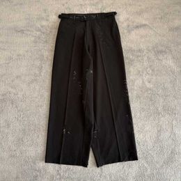 Men's Pants The correct version of BL's hand-painted graffiti suit pants is available for many trendsetters, with a loose fit for both men and women QT5M