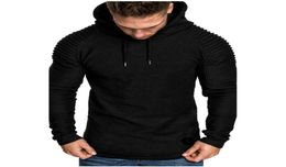 mens hoodie swim shorts s Men Slim Solid Color Hooded Long Sleeve 5 colorst White khaki gray black army green shirt men2657617