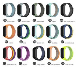 30 Colours Nylon strap Universal For Xiaomi MI Band 5 4 3 Strap Replacement Bracelet Nylon Wristband6818632