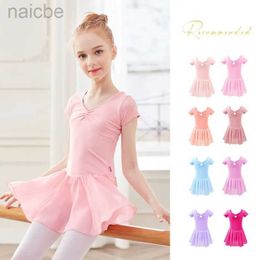 Girl's Dresses Ballet Dress Ballet Dress Kids Camisole Gymnastics With Dress Chiffon Skirt Dance Leotards ldd240313