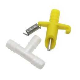 Accessories 50 Pcs Rabbit Drinker Integrated Water Nozzle Plastic Automatic Rabbit Drinking Rabbit Equipment Poultry Animals for ID8mm Hose