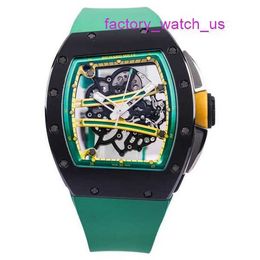 Exciting Watch RM Watch Hot Watch Rm61-01 Manual 50.23*42.7mm Rm6101 Green Track Black Ceramic Grade 5 Titanium