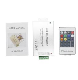 DC 12V24V RGB LED Dimmer RF Wireless Remote Controller 20keys 433Hz Control 12A with Aluminium Receiver9726222