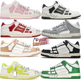 Designer casual shoes amiiriimiri Black White Pink Grey Green Blue Brown Red luxury two-color splicing runners men's and women's casual sports basketball shoes