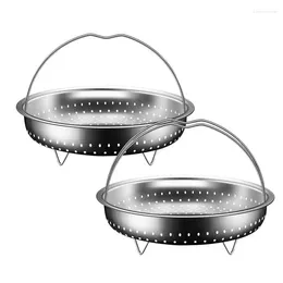 Double Boilers Stainless Steel Steamer Basket Pot Accessories For Steaming Food Fits Multifunctional Various Size Kitchen Tool