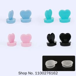 Tools Disposable Coffee Cup Injection Cap Heart Shape Blue Red Black Pink Leakproof Cup Cover Love Plug Creative Decoration Stoppers