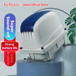 Equipment Jebao Jecod New Ultra Silent Aquarium Air Pump Fish Tank Increasing Oxygen Pump Soft Pump Hose Air Stone Fish Living Necessary