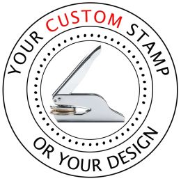 Craft Custom LOGO Embosser Stamp Personalized Business Office Library Bookworm Customization Embossing Seal Wedding Invitation Decor