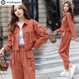 Autumn Style Personalized Elegant Womens Suit Slim Fit Jacket Casual Workwear Pants Two Piece Set Outdoor Sports Suit 240304