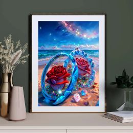 Boxes Diamond Art Painting 5d Full Diamond Mosaic Embroidery Dream Ring Rose Diy Cross New Arrival Valentine's Gift