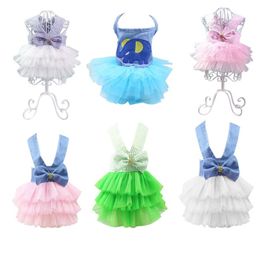 Pet Dog Clothes Dress Princess Skirt Teddy Puppy Wedding Dresses Fot Dog Small Medium Dogs Cute Fashion Skirt Pet Accessories Y200233o