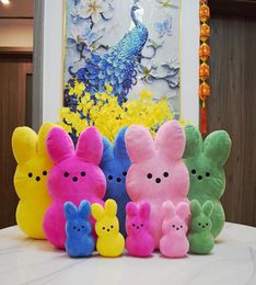 Party Favor 38cm 15cm peeps plush bunny rabbit peep Easter Toys Simulation Stuffed Animal Doll for Kids Children Soft Pillow Gifts2475311