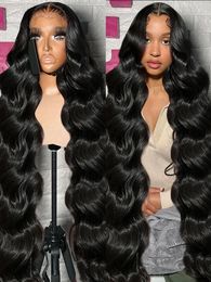 Melodie 250% HD 13x6 Lace Front Human Hair Wigs 40 Inches Transparent Body Wave 5x5 Glueless Ready To Wear 13x4 Frontal Wig 240229