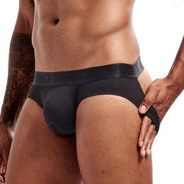 Underpants Open BuPouch Panties Men Modal Breathable Underwear Backless Jockstrap Briefs Thong Men's Erotic Lingerie