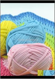 thick yarn Clothing Fabric Apparel 100Gpcs Super Soft Chunky T Shirt For Knitting Blanket Carpet Handbag Crochet Cloth Lan1839300