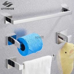 Toilet Paper Holders Bathroom Hardware Chrome Robe Hook Towel Rail Bar Rack Bar Shelf Tissue Paper Holder Toothbrush Holder Bathroom Accessories 240313