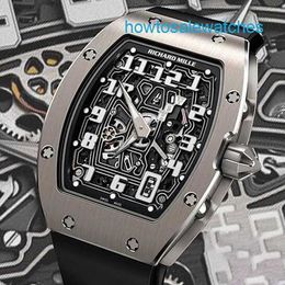 Male Watch RM Watch Ladies Watch Rm67-01 Automatic Mechanical Watch Rm67-01 Ti Titanium Chronograph