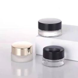 3g Thick Glass Cream Jars Airtight Container for Lip Balm Cosmetic Oil Wax Cream Tiny Refillable Mini Travel Storage