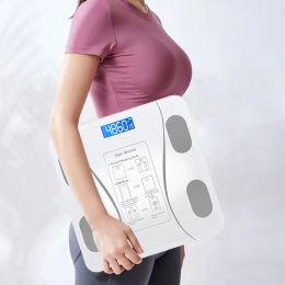 Scales Weighing Scale Bluetooth Body Scale Wireless Digital Bathroom Electronic Weight Scale Body Composition Analyzer Precision Tool