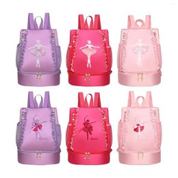 School Bags Ballet Bag Casual Storage With Lace Rucksack Cute Kids Backpack For Dancing Gymnastics Sports Fitness Travel