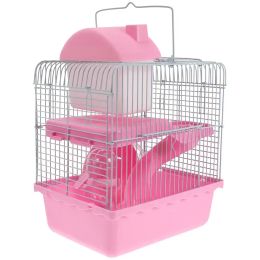 Cages Doublelayer Hamster Cage Glamping Accessories Mouse Toy Villa Small House Hideout Hut