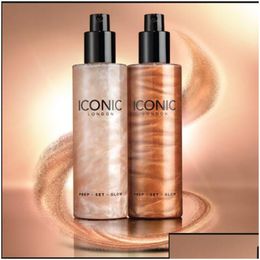 Bronzers Highlighters Ic London Prep Makeup Glow Highlight Spray Primer Original Colour 120Ml Maquillage Brand Make Up Drop Delivery He Otyim