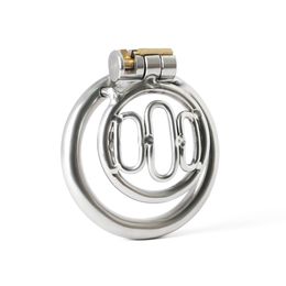 Stainless Steel Sex Toy Device Penis Ring Cuckold Long Metal Male Chastity Cock Cage