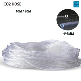 Parts 10m Aquarium CO2 hose 4 * 6mm air tube, high CO2 pressure thick silicone tube, environmentally friendly and nontoxic air tube