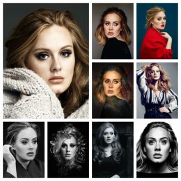 Stitch DIY Singer Adele Diamond Art Painting Kits Music Star Cross Stitch Embroidery Picture Mosaic Full Drill Craft Bedroom Decor Gift
