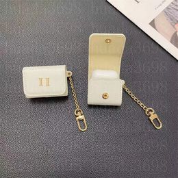 Luxury designer Headphone Accessories for Airpods Case 1 2 3 top quality airpod Pro 2 3 4 5 6 cases fashion design Letter protection earphone package key chain
