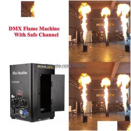 Led Effects 2Pcs/Lot Single-Way Stage Flame Thrower 2Ch Dmx Fire Hine Spray High Effect For Dj Disco Club Concert First Safe Channel Dhhf9