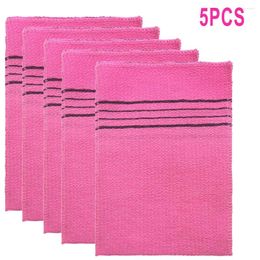 Towel Scrub Bath Cloth Korean Exfoliating Body Reliable Washcloth 5Pcs Italy Asian Shower