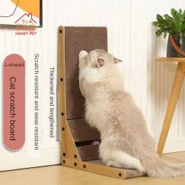 Scratchers Ltype Vertical Cat Scratching Board Wearresistant Not Falling Chips Large Scratchresistant Antiscratching Corrugated Paper