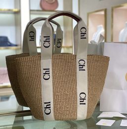 Luxury Designer Handbag Womens Handbag Classic Letter Grass Shoulder bag Handbag Shopping bag Linen Beach bag Large Capacity bag Handbag Festive atmosphere GWER